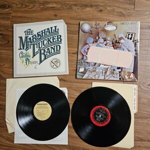 Lot of 2 Vintage 70s Rock Vinyl - Marshall Tucker Band, Three Dog Night PROMO